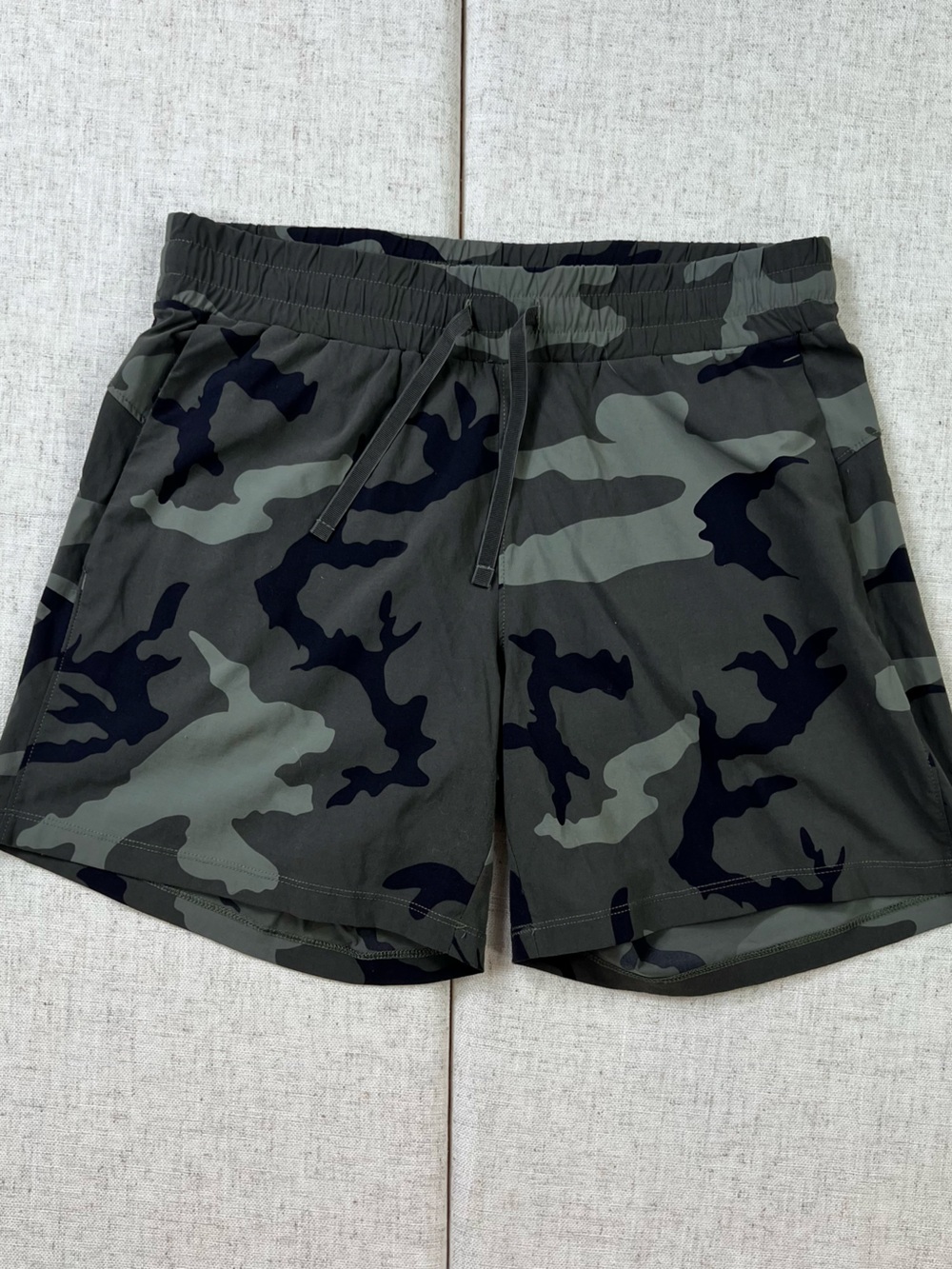 Tuff Athletics Women's Camouflage Athletic Shorts - Olive & Black